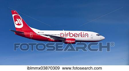 Air Berlin Boeing 737-73S in flight View Large Photo Image Stock Photo - Air Berlin Boeing 737-73S in flight. Fotosearch