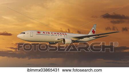Air Canada Boeing 767-333 ER in flight at night View Large Photo Image Stock Image - Air Canada Boeing 767-333 ER in flight at night. Fotosearch
