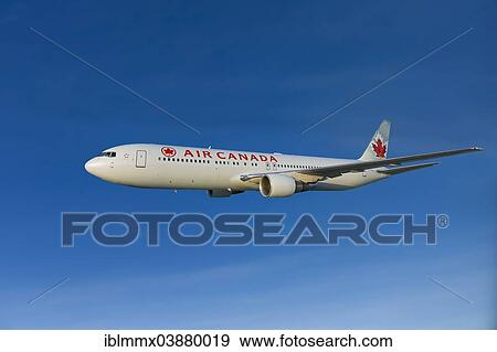 Air Canada Boeing 767-333 ER in flight View Large Photo Image Stock Photo - Air Canada Boeing 767-333 ER in flight. Fotosearch