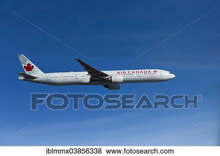 "Air Canada, Boeing 777-333 ER, in flight" View Large Photo Image Stock Photo - "Air Canada, Boeing 777-333 ER, in flight". Fotosearch