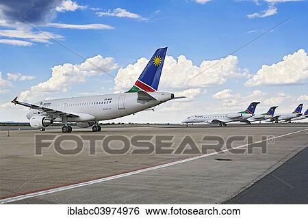 "Air Namibia jets at Hosea Kutako International Airport, Windhoek, Namibia, Africa" View Large Photo Image Stock Photograph - "Air Namibia jets at Hosea Kutako International Airport, Windhoek, Namibia, Africa". Fotosearch