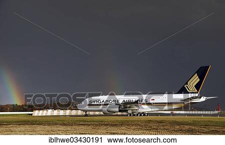 "Airbus A380 for """"Singapore Airlines"""" on the factory airfield of Finkenwerder, Hamburg-Finkenwerder, Hamburg, Hamburg, Germany, Europe" View Large Photo Image Stock Image - "Airbus A380 for """"Singapore Airlines"""" on the factory airfield of Finkenwerder, Hamburg-Finkenwerder, Hamburg, Hamburg, Germany, Europe". Fotosearch