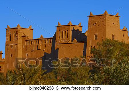 Stock Image - "Ait Ben Moro, Ben Moro Kasbah, Skoura, Ouarzazate, Morocco, Africa". Fotosearch