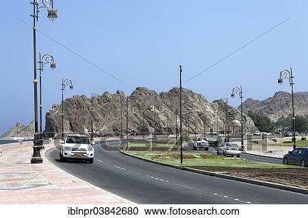 "Al Bahri Road, coastal road, Muscat, Oman, Asia" View Large Photo Image Stock Image - "Al Bahri Road, coastal road, Muscat, Oman, Asia". Fotosearch