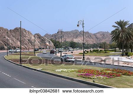 "Al Bahri Road, coastal road, Muscat, Oman, Asia" View Large Photo Image Stock Image - "Al Bahri Road, coastal road, Muscat, Oman, Asia". Fotosearch