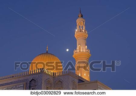 Stock Photo - "Al-Zawawi Mosque, Al Khuwayr ash Shamaliyah, Muscat Governorate (Capital Area, Oman, Asia". Fotosearch