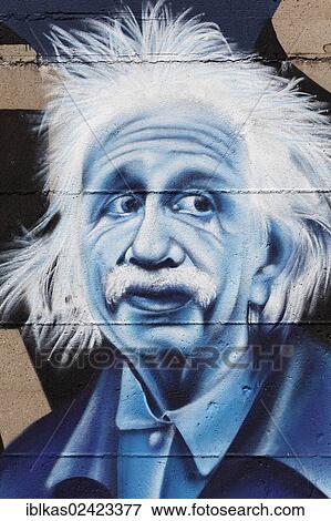 Albert Einstein, portrait, graffiti, street art, Rhine Park Duisburg, Duisburg-Hochfeld, Ruhr area, North Rhine-Westphalia, Germany, Europe View Large Photo Image Stock Photo - Albert Einstein, portrait, graffiti, street art, Rhine Park Duisburg, Duisburg-Hochfeld, Ruhr area, North Rhine-Westphalia, Germany, Europe. Fotosearch