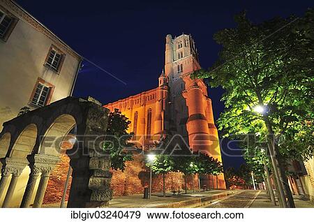 "Albi Cathedral, formally the Cathedral of Saint Cecilia, Cathedrale Sainte-Cecile d'Albi, one of the largest brick buildings in the world, historic center, Albi, Departement Tarn, Midi-Pyrenees, France, Europe" View Large Photo Image Stock Photo - "Albi Cathedral, formally the Cathedral of Saint Cecilia, Cathedrale Sainte-Cecile d'Albi, one of the largest brick buildings in the world, historic center, Albi, Departement Tarn, Midi-Pyrenees, France, Europe". Fotosearch