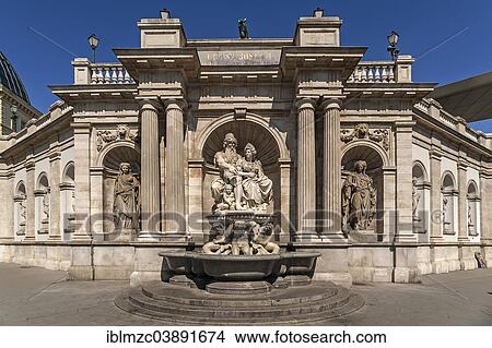 "Albrecht Fountain, 1869, with the figures of Danubius and Vindobona, Albertina Bastion, Vienna, Vienna State, Austria, Europe" View Large Photo Image Picture - "Albrecht Fountain, 1869, with the figures of Danubius and Vindobona, Albertina Bastion, Vienna, Vienna State, Austria, Europe". Fotosearch