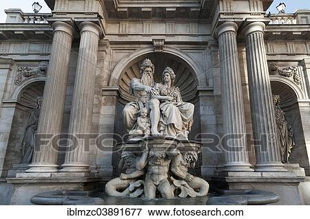 "Albrecht Fountain, 1869, with the figures of Danubius and Vindobona, Albertina Bastion, Vienna, Vienna State, Austria, Europe" View Large Photo Image Stock Photo - "Albrecht Fountain, 1869, with the figures of Danubius and Vindobona, Albertina Bastion, Vienna, Vienna State, Austria, Europe". Fotosearch
