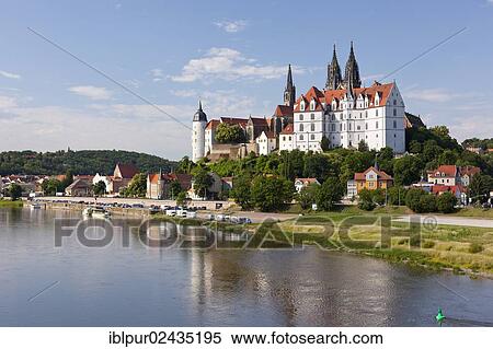 "Albrechtsburg castle and cathedral on the River Elbe in Meissen, Saxony, Germany, Europe" View Large Photo Image Stock Photography - "Albrechtsburg castle and cathedral on the River Elbe in Meissen, Saxony, Germany, Europe". Fotosearch