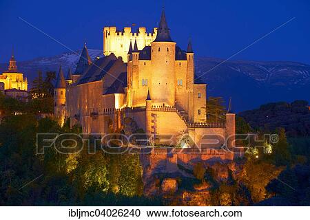 "Alcazar at dusk, Segovia, Region of Castile and Leon, Spain, Europe" View Large Photo Image Stock Image - "Alcazar at dusk, Segovia, Region of Castile and Leon, Spain, Europe". Fotosearch