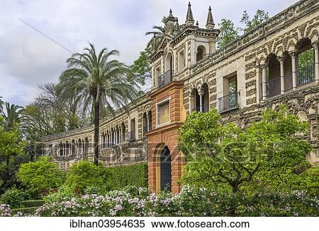 "Alcazar Gardens, Alcazar Palace, Seville, Andalusia, Spain, Europe" View Large Photo Image Stock Photography - "Alcazar Gardens, Alcazar Palace, Seville, Andalusia, Spain, Europe". Fotosearch