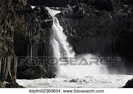 "Aldeyjarfoss waterfall, Sprengisandur, Northern Iceland, Europe" View Large Photo Image Picture - "Aldeyjarfoss waterfall, Sprengisandur, Northern Iceland, Europe". Fotosearch