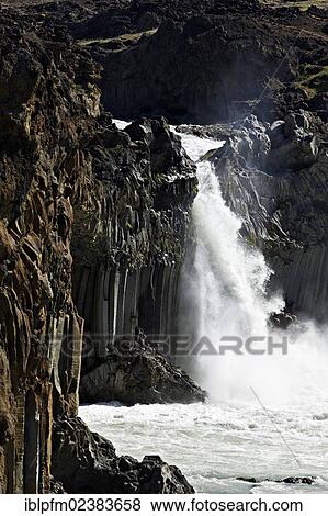 "Aldeyjarfoss waterfall, Sprengisandur, Northern Iceland, Europe" View Large Photo Image Stock Photo - "Aldeyjarfoss waterfall, Sprengisandur, Northern Iceland, Europe". Fotosearch