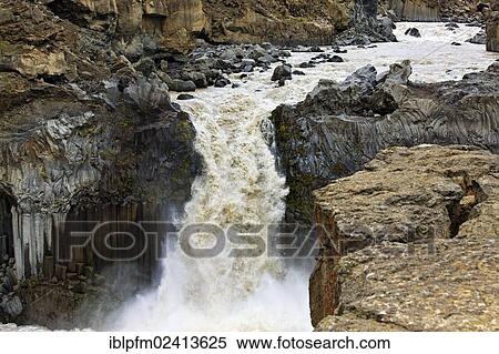 Aldeyjarfoss waterfall, Sprengisandur, Northern Iceland, Europe View Large Photo Image Stock Photography - Aldeyjarfoss waterfall, Sprengisandur, Northern Iceland, Europe. Fotosearch