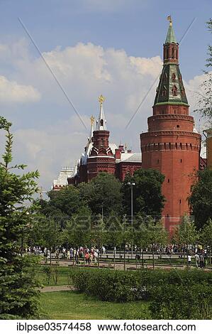 "Alexander Garden, Kremlin Arsenal, State Historical Museum, Moskau, Russia, Europe" View Large Photo Image Stock Photo - "Alexander Garden, Kremlin Arsenal, State Historical Museum, Moskau, Russia, Europe". Fotosearch