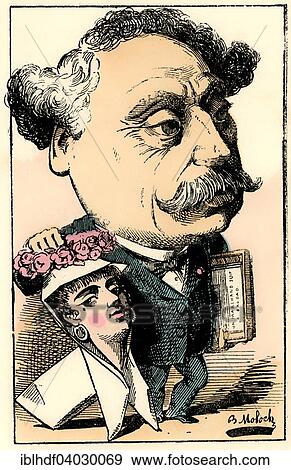 "Alexandre Dumas the Younger, a French writer, caricature, 1882, by Alphonse Hector Colomb pseudonym B. Moloch, a French caricaturist" View Large Photo Image Stock Photo - "Alexandre Dumas the Younger, a French writer, caricature, 1882, by Alphonse Hector Colomb pseudonym B. Moloch, a French caricaturist". Fotosearch
