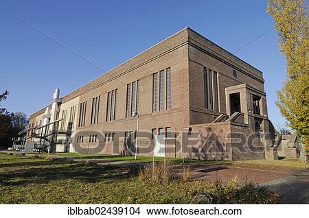 Picture - "Alfred Fischer Hall, machinery hall, Oeko-Zentrum NRW, eco center, ecological centre North Rhine-Westphalia, business park, site of the former Sachsen colliery, Heessen, Hamm, North Rhine-Westphalia, Germany, Europe, PublicGround, Europe". Fotosearch