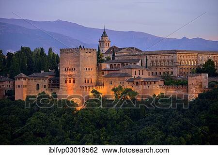 "Alhambra castle on Sabikah Hill, one of the most important buildings in the Moorish style, Unesco World Heritage Site, Granada, Granada province, Andalusia, Spain, Europe" View Large Photo Image Stock Image - "Alhambra castle on Sabikah Hill, one of the most important buildings in the Moorish style, Unesco World Heritage Site, Granada, Granada province, Andalusia, Spain, Europe". Fotosearch