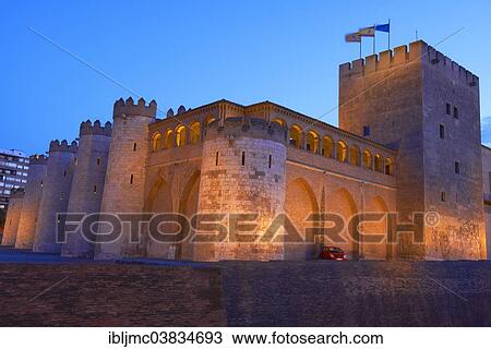 "Aljaferia Palace, Zaragoza, Aragon, Spain, Europe" View Large Photo Image Stock Image - "Aljaferia Palace, Zaragoza, Aragon, Spain, Europe". Fotosearch