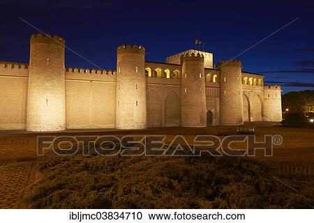 "Aljaferia Palace, Zaragoza, Aragon, Spain, Europe" View Large Photo Image Stock Image - "Aljaferia Palace, Zaragoza, Aragon, Spain, Europe". Fotosearch