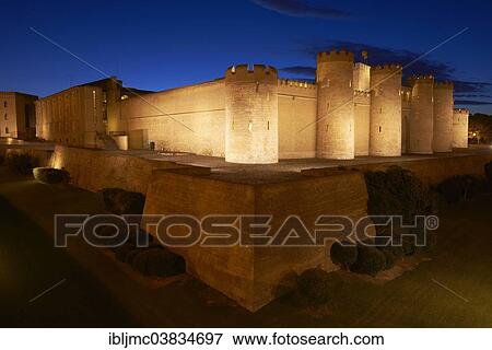 "Aljaferia Palace, Zaragoza, Aragon, Spain, Europe" View Large Photo Image Stock Photo - "Aljaferia Palace, Zaragoza, Aragon, Spain, Europe". Fotosearch