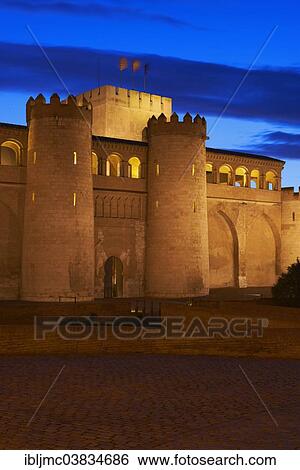 "Aljaferia Palace, Zaragoza, Aragon, Spain, Europe" View Large Photo Image Stock Photograph - "Aljaferia Palace, Zaragoza, Aragon, Spain, Europe". Fotosearch