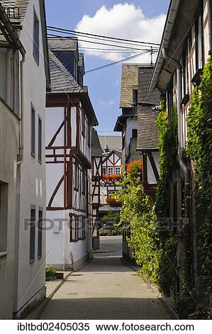 "Alley, Braubach, Rhein-Lahn-Kreis district, Rhineland-Palatinate, Germany, Europe" View Large Photo Image Stock Photography - "Alley, Braubach, Rhein-Lahn-Kreis district, Rhineland-Palatinate, Germany, Europe". Fotosearch