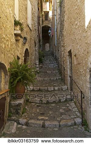 "Alley in the historic town centre of Saint-Paul-de-Vence, Saint-Paul-de-Vence, Departement Alpes-Maritimes, Region Provence-Alpes-Cote d? ÇÖAzur, France, Europe" View Large Photo Image Stock Photo - "Alley in the historic town centre of Saint-Paul-de-Vence, Saint-Paul-de-Vence, Departement Alpes-Maritimes, Region Provence-Alpes-Cote d? ÇÖAzur, France, Europe". Fotosearch