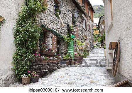 "Alley in the historic town centre, Venosc, Rhone Alpes, Departement Isere, Rhone-Alpes, France, Europe" View Large Photo Image Stock Photo - "Alley in the historic town centre, Venosc, Rhone Alpes, Departement Isere, Rhone-Alpes, France, Europe". Fotosearch