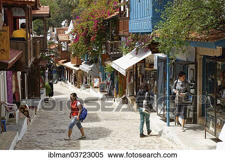 "Alley in the historic town centre, Kas, Lycia, Province of Antalya, Turkey, Asia" View Large Photo Image Stock Photography - "Alley in the historic town centre, Kas, Lycia, Province of Antalya, Turkey, Asia". Fotosearch