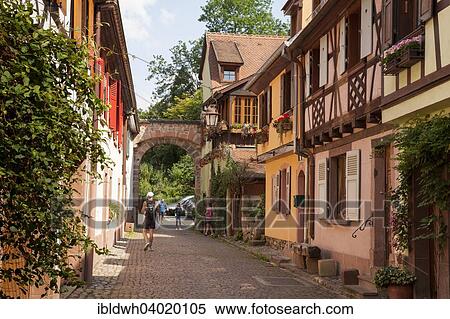 "Alley in the old town, Kaysersberg, Alsace, France, Europe" View Large Photo Image Stock Photography - "Alley in the old town, Kaysersberg, Alsace, France, Europe". Fotosearch