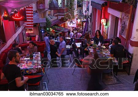 "Alley of Cezayir Sokagi, also known as French Street or Fransiz Sokagi, Beyoglu, Istanbul, European side, Istanbul Province, Turkey, European side, Europe" View Large Photo Image Stock Photography - "Alley of Cezayir Sokagi, also known as French Street or Fransiz Sokagi, Beyoglu, Istanbul, European side, Istanbul Province, Turkey, European side, Europe". Fotosearch