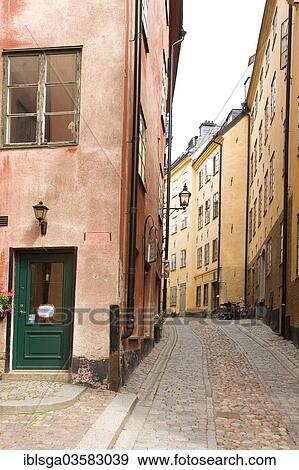 "Alley, Prastgatan, Gamla Stan, Stockholm, Stockholm County, Sweden, Europe" View Large Photo Image Stock Photo - "Alley, Prastgatan, Gamla Stan, Stockholm, Stockholm County, Sweden, Europe". Fotosearch