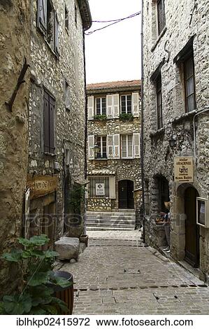 Alley, Tourrette sur Loup, historic town centre, France, Europe View Large Photo Image Stock Image - Alley, Tourrette sur Loup, historic town centre, France, Europe. Fotosearch