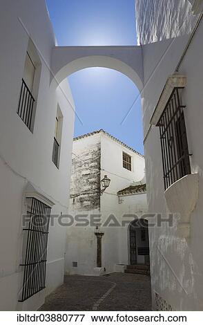 "Alley, White Town of Arcos de la Frontera, Cadiz province, Andalusia, Spain, Europe" View Large Photo Image Stock Photo - "Alley, White Town of Arcos de la Frontera, Cadiz province, Andalusia, Spain, Europe". Fotosearch