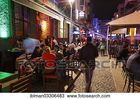 "Alley with bars, Alsancak, Izmir, Izmir Province, Aegean Region, Turkey, Asia" View Large Photo Image Stock Image - "Alley with bars, Alsancak, Izmir, Izmir Province, Aegean Region, Turkey, Asia". Fotosearch