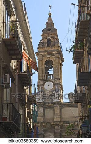 "Alley with the Church of Sant Ignazio dell Olivella, Palermo, Province of Palermo, Sicily, Italy, Europe" View Large Photo Image Stock Photo - "Alley with the Church of Sant Ignazio dell Olivella, Palermo, Province of Palermo, Sicily, Italy, Europe". Fotosearch