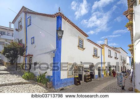 "Alley within the castle walls, Obidos, Leiria District, Portugal, Europe" View Large Photo Image Stock Photo - "Alley within the castle walls, Obidos, Leiria District, Portugal, Europe". Fotosearch