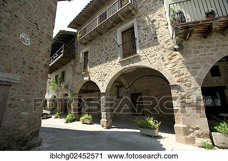 "Alleyway in village of Sant Pau, Catalonia, Spain, Europe" View Large Photo Image Stock Image - "Alleyway in village of Sant Pau, Catalonia, Spain, Europe". Fotosearch