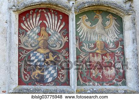 "Alliance coat of arms on the castle wall, Burghausen Castle, Burghausen, Upper Bavaria, Bavaria, Germany, Europe" View Large Photo Image Stock Photo - "Alliance coat of arms on the castle wall, Burghausen Castle, Burghausen, Upper Bavaria, Bavaria, Germany, Europe". Fotosearch
