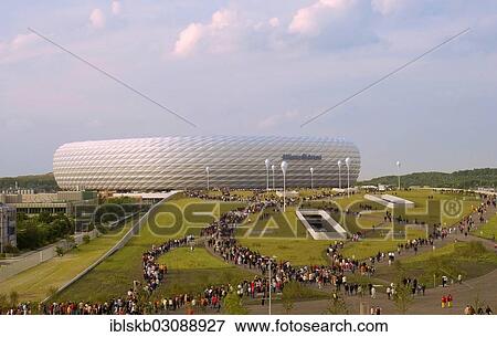 "Allianz Arena, football stadium, Aschheim, Munich, Upper Bavaria, Bavaria, Germany, Europe" View Large Photo Image Stock Photo - "Allianz Arena, football stadium, Aschheim, Munich, Upper Bavaria, Bavaria, Germany, Europe". Fotosearch