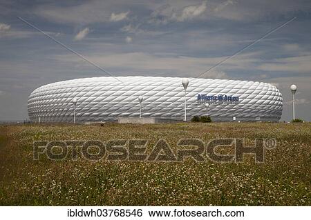"Allianz Arena, football stadium, Munich, Upper Bavaria, Bavaria, Germany, Europe" View Large Photo Image Stock Photograph - "Allianz Arena, football stadium, Munich, Upper Bavaria, Bavaria, Germany, Europe". Fotosearch