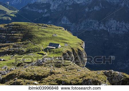 "Alp Chlus on an exposed rock in the Appenzell Alps, Canton of Appenzell Innerrhoden, Switzerland, Europe" View Large Photo Image Stock Photo - "Alp Chlus on an exposed rock in the Appenzell Alps, Canton of Appenzell Innerrhoden, Switzerland, Europe". Fotosearch
