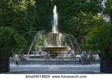 "AlpenSole fountain with saline healing waters at the salt works, open air saline, spa, Bad Reichenhall, Upper Bavaria, Bavaria, Germany, Europe" View Large Photo Image Stock Photo - "AlpenSole fountain with saline healing waters at the salt works, open air saline, spa, Bad Reichenhall, Upper Bavaria, Bavaria, Germany, Europe". Fotosearch