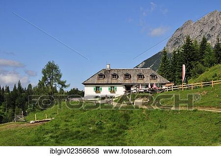 "Alpine cabin, Hochkoenig massif, Muehlbach, Salzburg, Austria, Europe" View Large Photo Image Stock Photo - "Alpine cabin, Hochkoenig massif, Muehlbach, Salzburg, Austria, Europe". Fotosearch