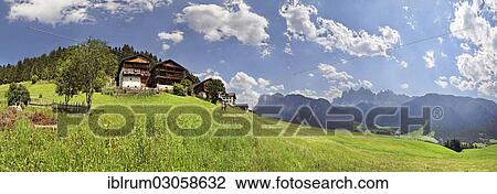 "Alpine farms and green pastures in Villnoess Valley, Villnoss, South Tyrol province, Trentino-Alto Adige, Italy, Europe" View Large Photo Image Stock Image - "Alpine farms and green pastures in Villnoess Valley, Villnoss, South Tyrol province, Trentino-Alto Adige, Italy, Europe". Fotosearch