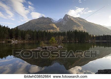 "Alpine landscape with Hochkalter Mountain at Lake Hintersee, Berchtesgaden National Park, Ramsau, Berchtesgadener Land district, Upper Bavaria, Bavaria, Germany, Europe" View Large Photo Image Picture - "Alpine landscape with Hochkalter Mountain at Lake Hintersee, Berchtesgaden National Park, Ramsau, Berchtesgadener Land district, Upper Bavaria, Bavaria, Germany, Europe". Fotosearch