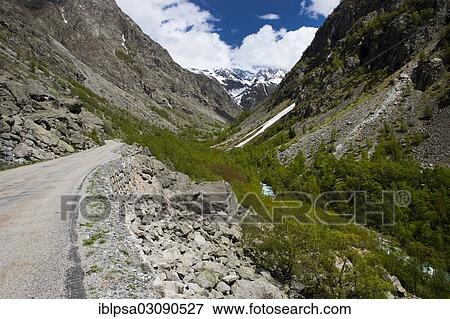 "Alpine road in the valley of Veneon, Nationalpark Ecrins, Rhone Alpes, Departement Isere, Rhone-Alpes, France, Europe" View Large Photo Image Stock Photo - "Alpine road in the valley of Veneon, Nationalpark Ecrins, Rhone Alpes, Departement Isere, Rhone-Alpes, France, Europe". Fotosearch